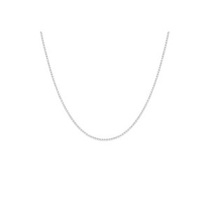 Petite Lab Grown White Sapphire Tennis Necklace