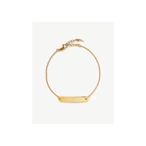 Engravable Bar Chain Bracelet | 18ct Gold Vermeil