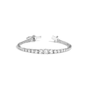 Lab Grown Diamond Graduated Modern Tennis Bracelet