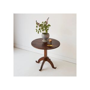 Petite Pedestal Side Table