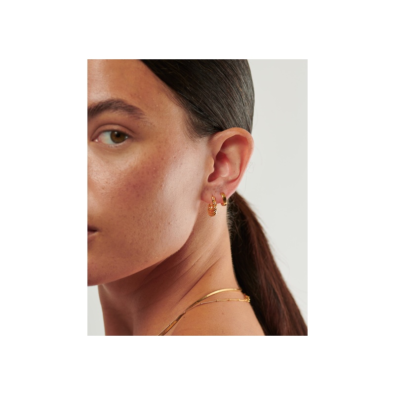 The Never-Take-Off Earring Set | 18ct Gold Vermeil - 图片 3