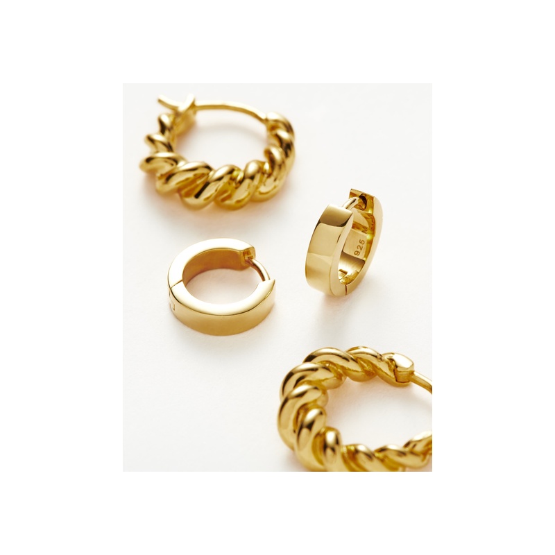 The Never-Take-Off Earring Set | 18ct Gold Vermeil - 图片 4