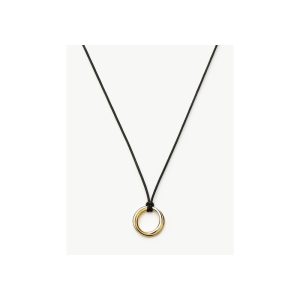 Lucy Williams Entwine Pendant Cord Necklace | Mixed Metal
