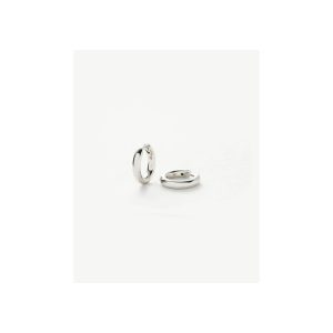Classic Tunnel Mini Hoop Earrings | Silver Plated
