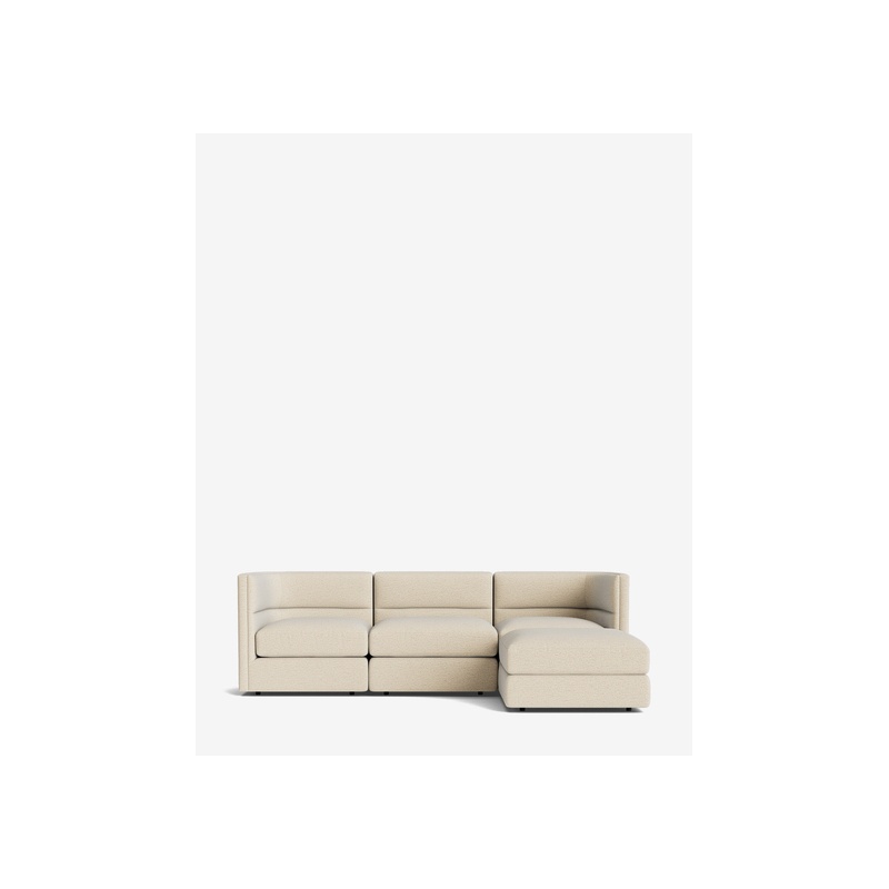 Claremont Modular Sofa with Ottoman 99" - 图片 2
