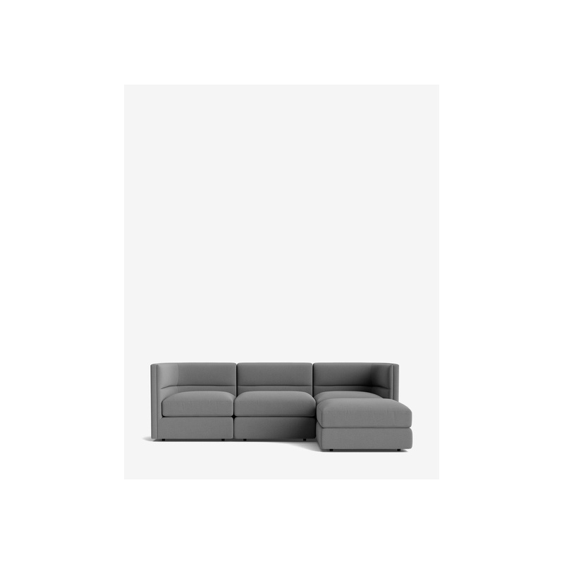 Claremont Modular Sofa with Ottoman 99" - 图片 4