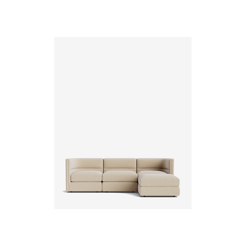 Claremont Modular Sofa with Ottoman 99" - 图片 5