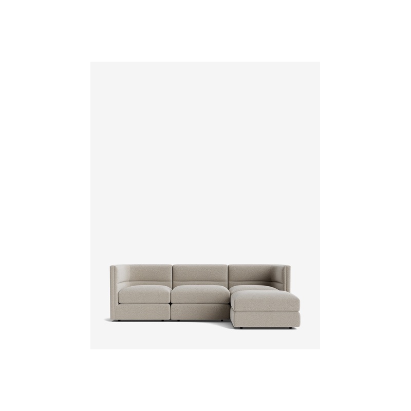 Claremont Modular Sofa with Ottoman 99" - 图片 7