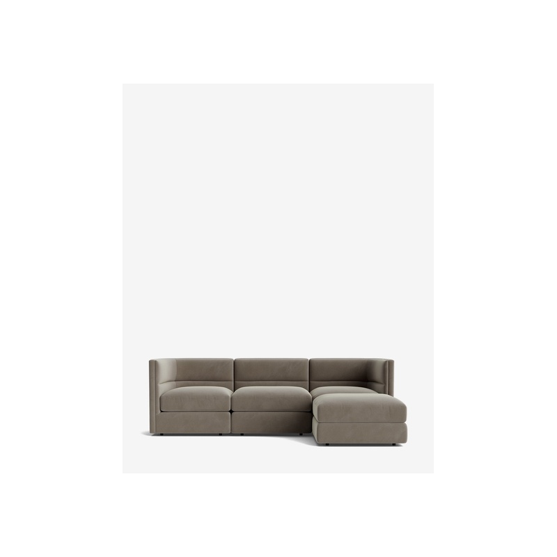 Claremont Modular Sofa with Ottoman 99" - 图片 24