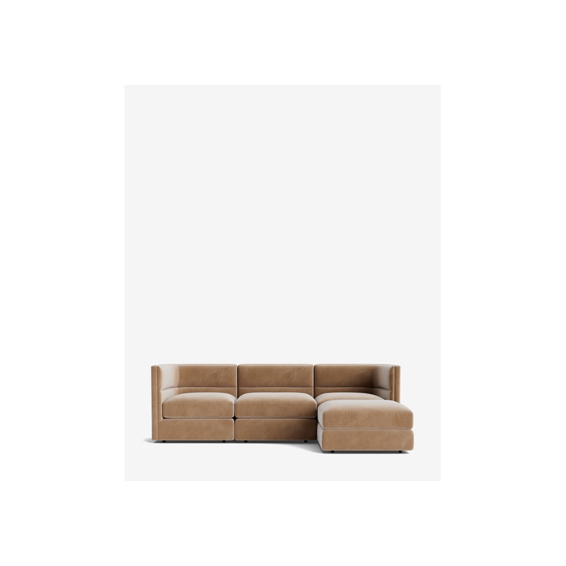 Claremont Modular Sofa with Ottoman 99" - 图片 26