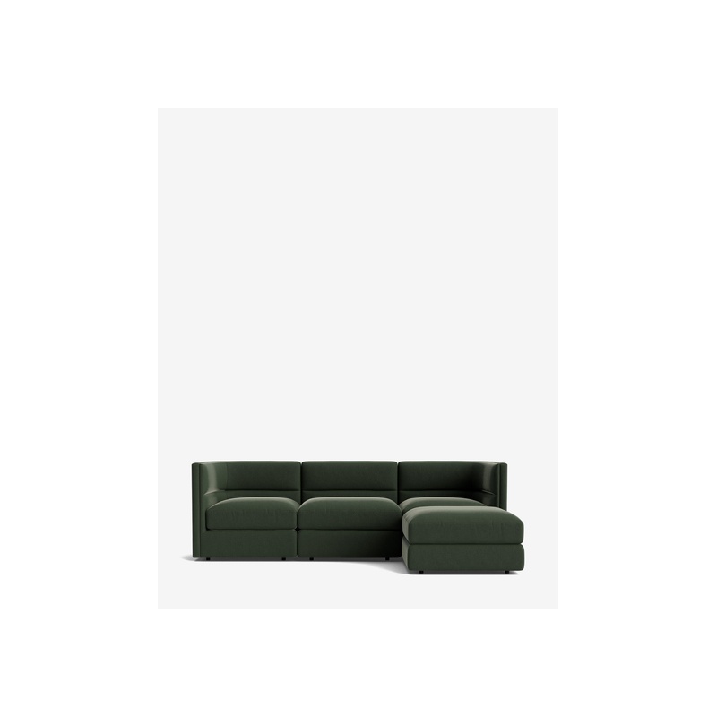 Claremont Modular Sofa with Ottoman 99" - 图片 27