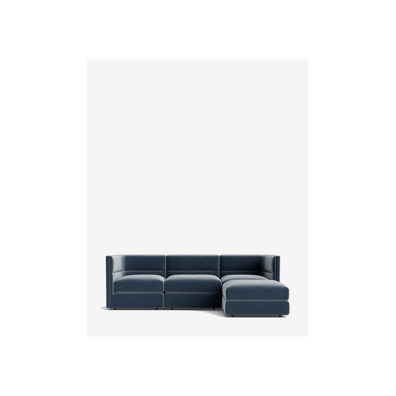 Claremont Modular Sofa with Ottoman 99" - 图片 29