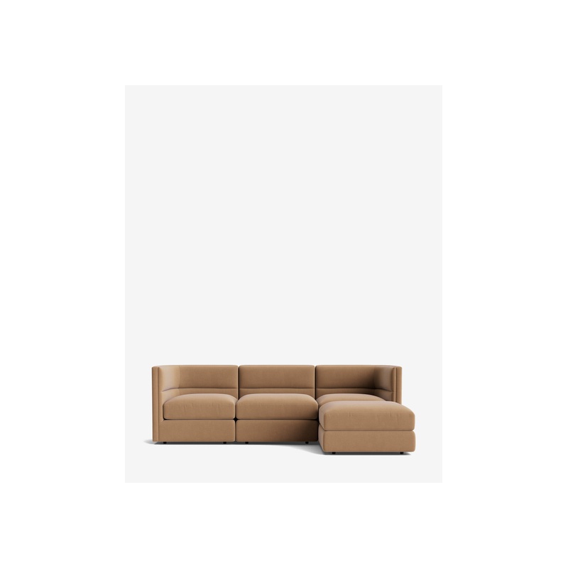 Claremont Modular Sofa with Ottoman 99" - 图片 30