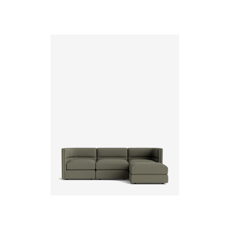 Claremont Modular Sofa with Ottoman 99" - 图片 37