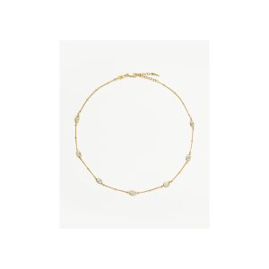 Magma Gemstone Charm Choker | 18ct Recycled Gold Vermeil on Recycled Sterling Silver