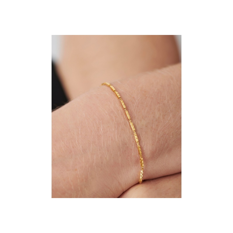 Savi Textured Link Chain Bracelet - 图片 2