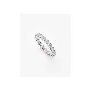 Tennis Eternity Stacking Ring | Sterling Silver/Cubic Zirconia