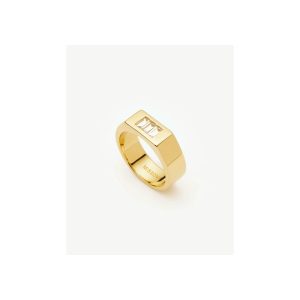 Lucy Williams Triple Stone Chunky Ring | 18ct Gold Plated