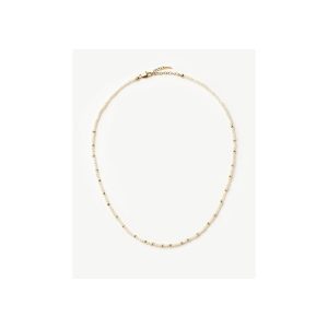 Micro Pearl Beaded Necklace | 18ct Gold Plated/Pearl