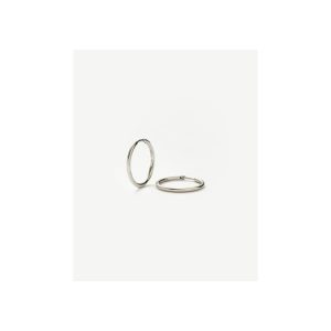 Classic Small Hoop Earrings | Silver Plated on Recycled Sterling Silver