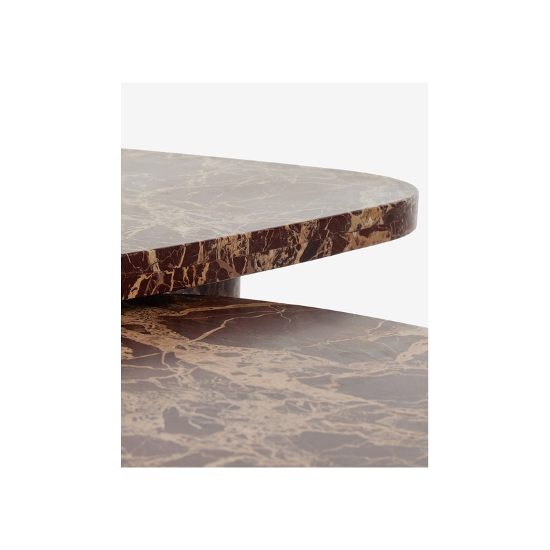 Merlot Marble Coffee Table (Set of 2) - 图片 3
