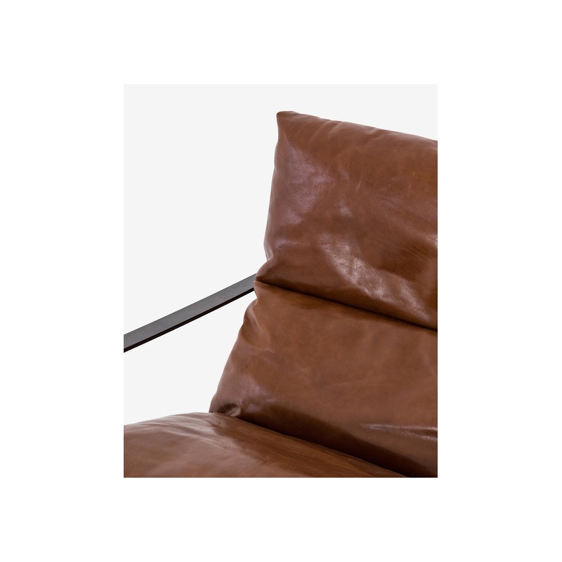 Peyton Leather Sling Chair - 图片 2