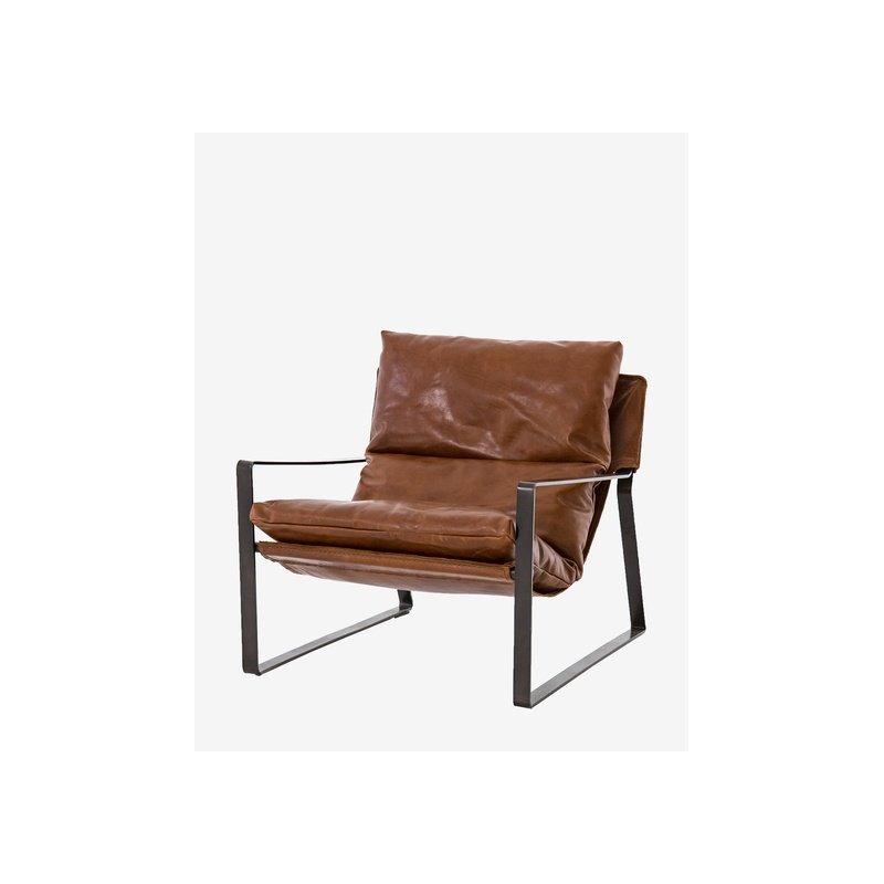 Peyton Leather Sling Chair - 图片 3
