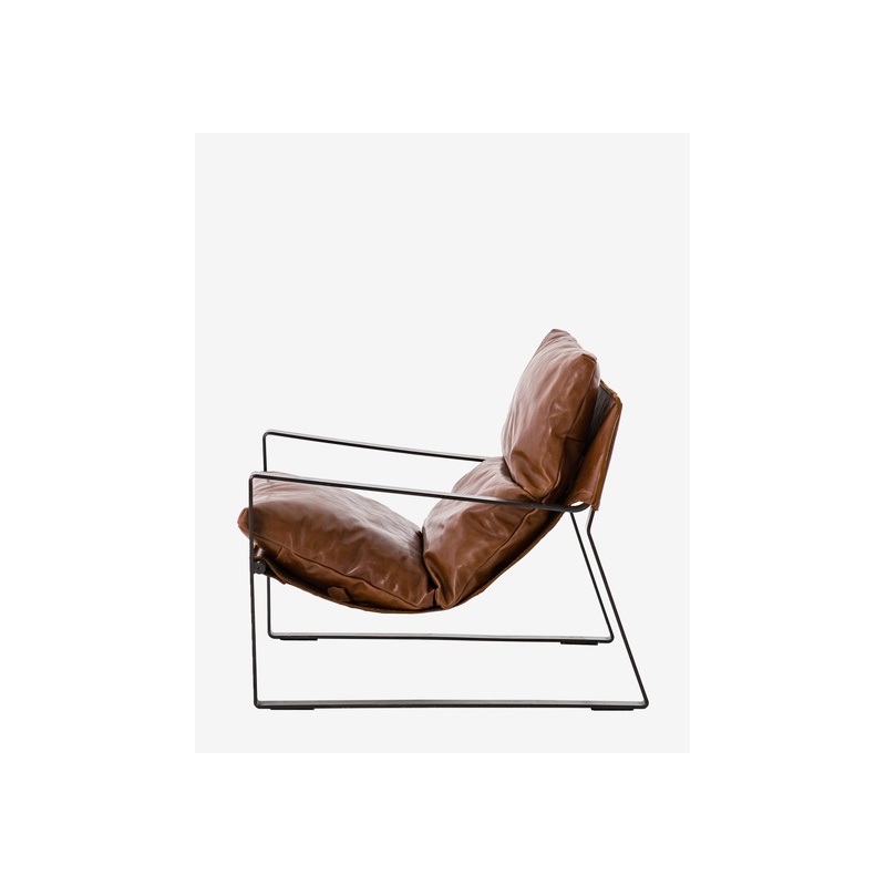 Peyton Leather Sling Chair - 图片 4