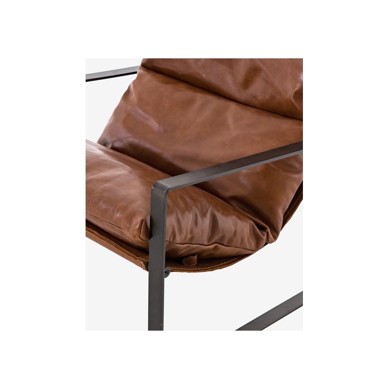Peyton Leather Sling Chair - 图片 6