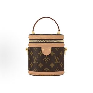 LOUIS VUITTON Cannes Bucket Bag, Super Mini, Brown