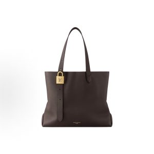 LOUIS VUITTON LOW KEY CABAS (MM TRICOLOR) Chocolate Cognac Brown Grey Green