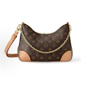 LOUIS VUITTON BOULOGNE Bag Classic Presbyopia Yellow Horn Chain Bag Armpit Bag Crossbody Shoulder Bag Brown