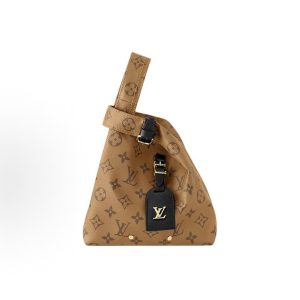 LOUIS VUITTON Atlantis BB Detachable Adjustable Shoulder Strap Presbyopia Full Print Vegetable Basket One Shoulder Crossbody Tote Bag Small Brown