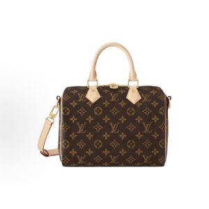 LOUIS VUITTON Speedy 25 Presbyopia Full Print Pillow Bag One Shoulder Tote Brown