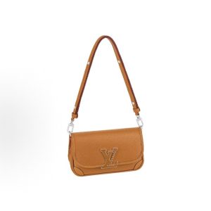 LOUIS VUITTON Buci Resin Logo Epi Crossbody/Shoulder Bag, Caramel Brown