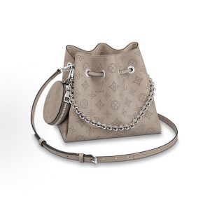 LOUIS VUITTON Bella Drawstring Closure Detachable Adjustable Detachable Shoulder Strap Bucket Bag Tote Shoulder Crossbody Bag Elephant Gray