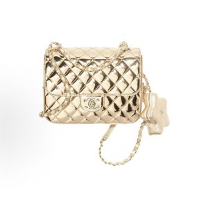 CHANEL 24C Pre-Spring Resort Glossy Star Rhombic Leather Chain Purse Backpack Backpack Tricolor
